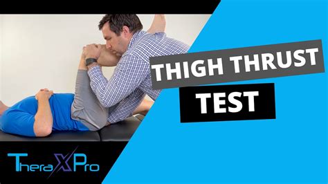 si compression orthopedic test|positive thigh thrust test.